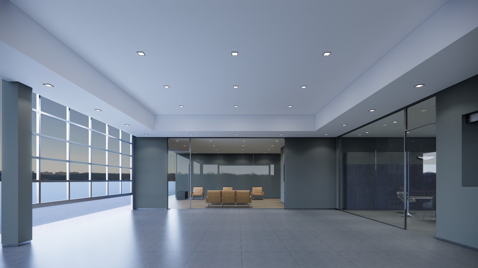 Genesis Showroom, Dubai — by HDG