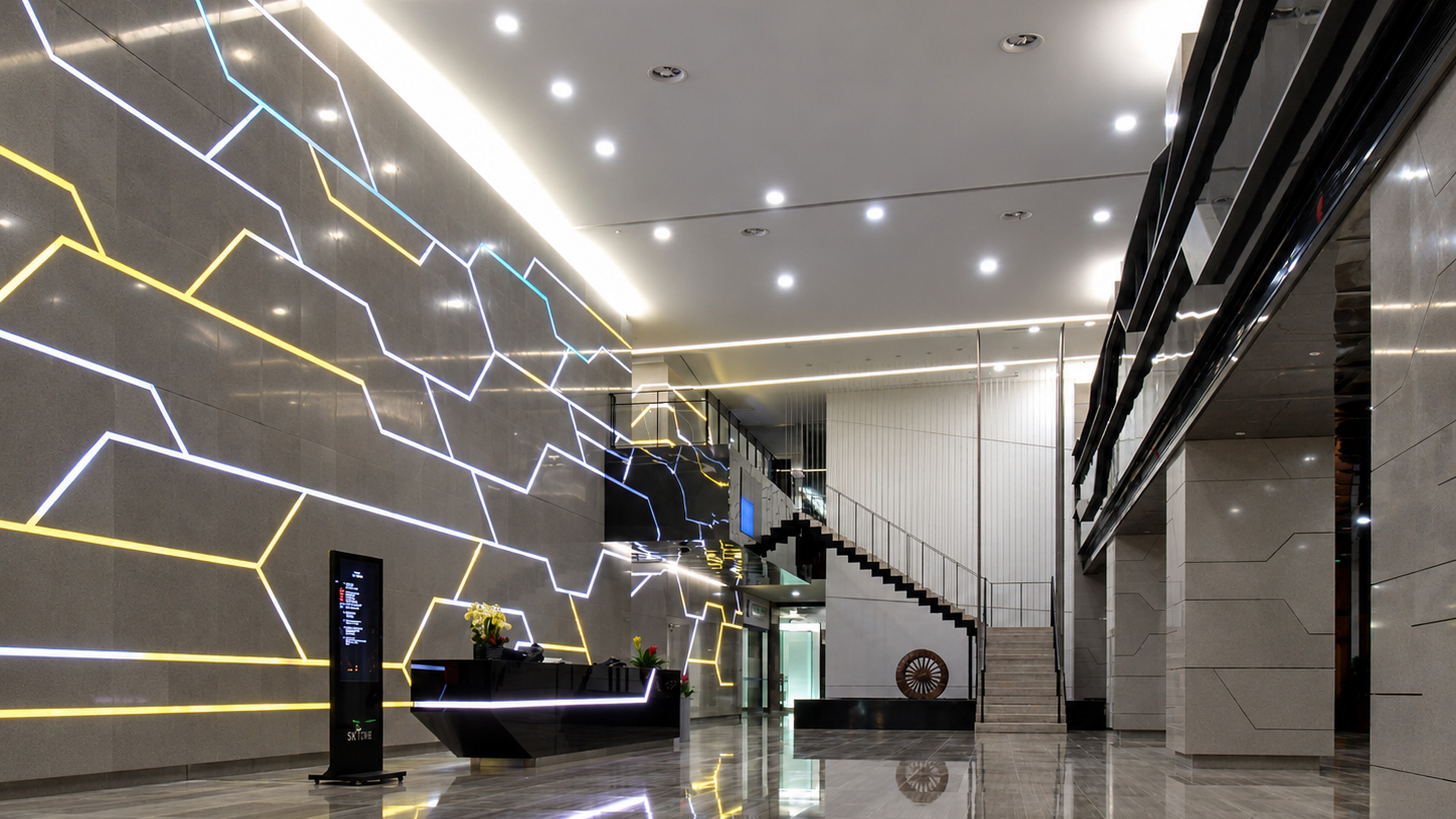SK Tower Lobby Beijing China — by HDG