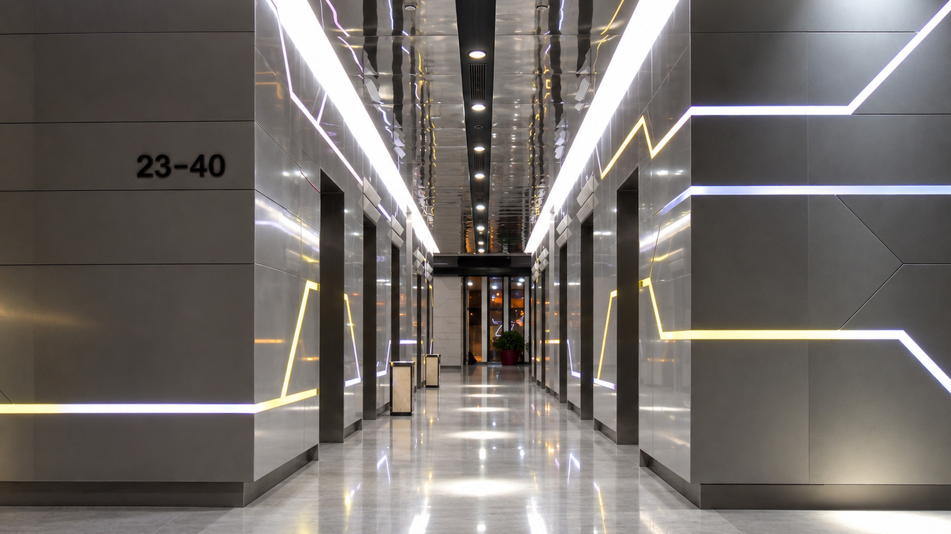 SK Tower Lobby Beijing China — by HDG